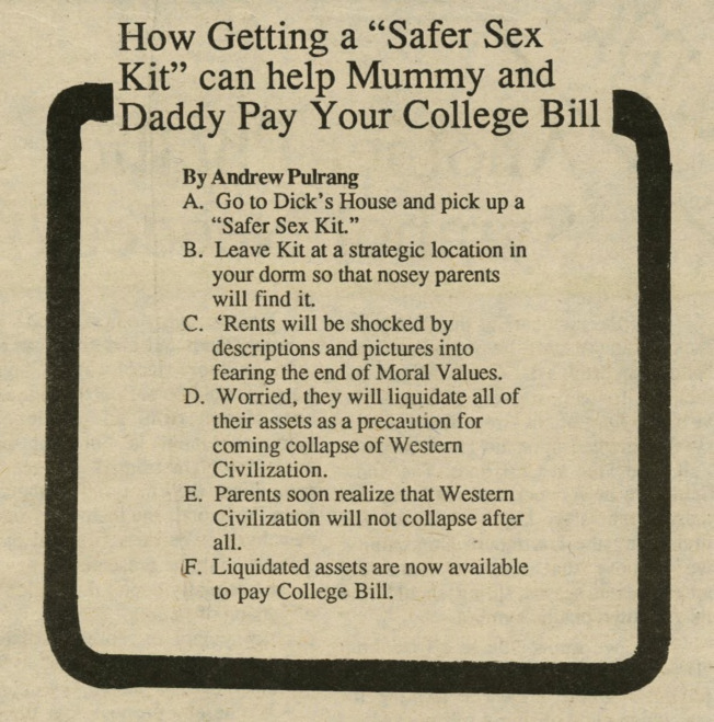 How Getting a Safer Sex Kit can help Mummy and Daddy Pay Your College Bill