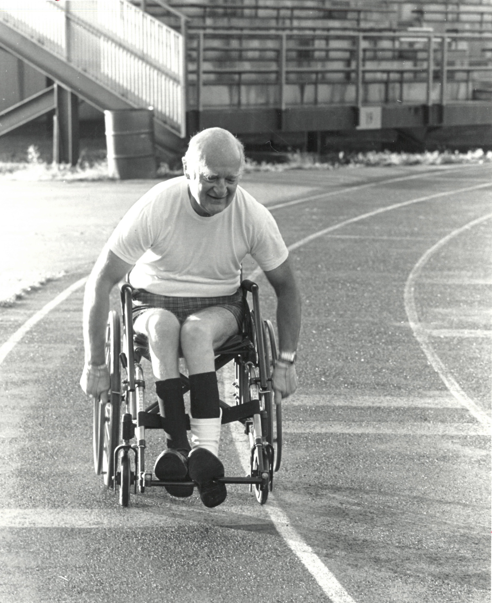 Dave Eckels on Memorial Track Field