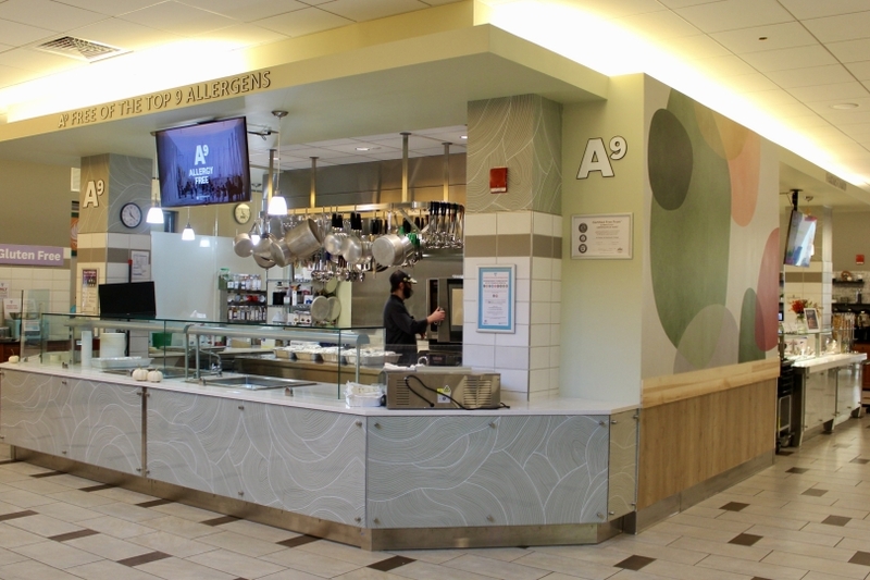 College dining hall kitchen