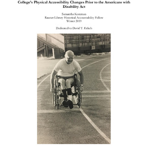 Research paper about the history of physical accessibility changes at Dartmouth Colleges prior to the Americans with Disability Act (PDF).